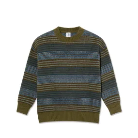 George Sweater - Blue Green Stripe