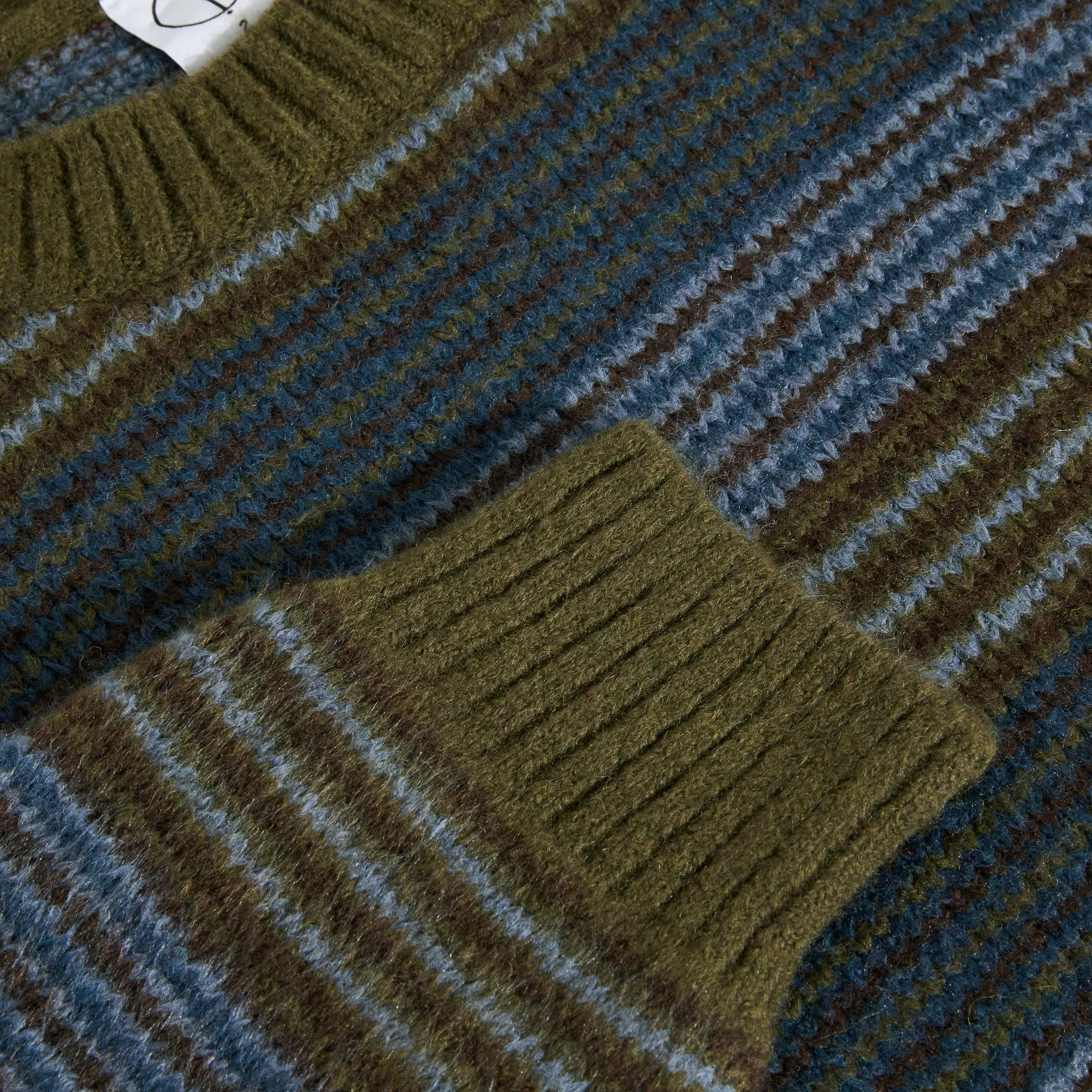 George Sweater - Blue Green Stripe