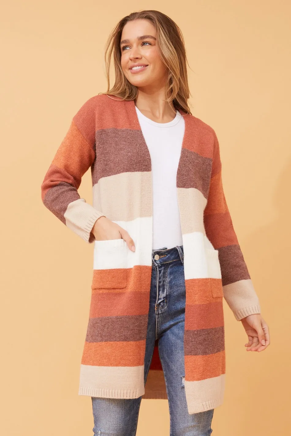 GLENN COLORBLOCK KNIT CARDIGAN