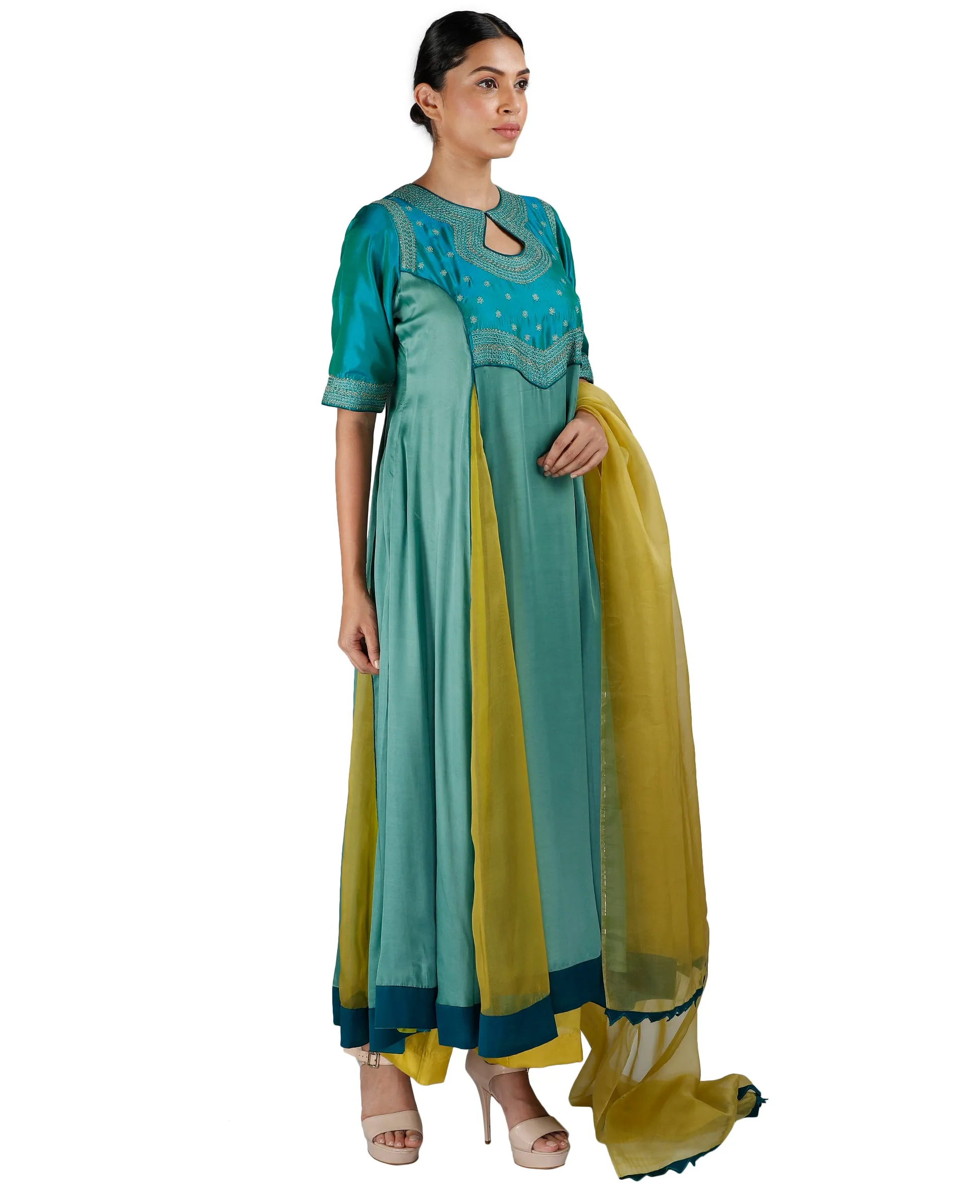 Green Salwar