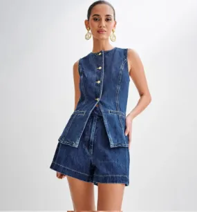 Hailee - Flattering denim two piece set