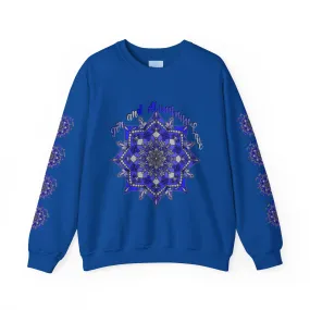 Handmade Mandala Design Unisex Sweatshirt - 10th Anniversary Tin and Aluminum Love