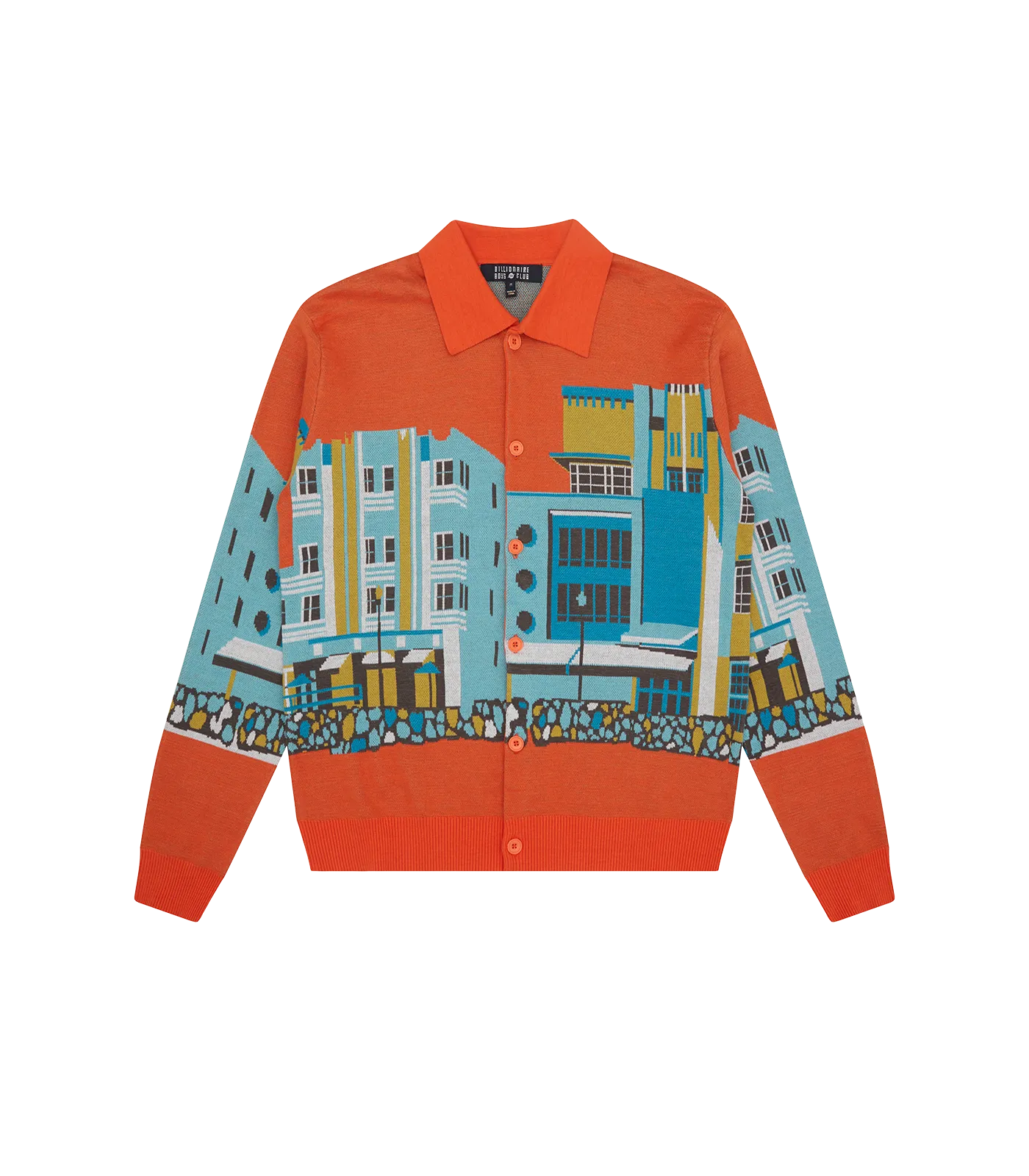 HOTEL KNITTED CARDIGAN - ORANGE