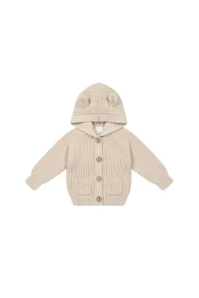 Humphrey Knitted Cardigan - Oatmeal Marle Fleck