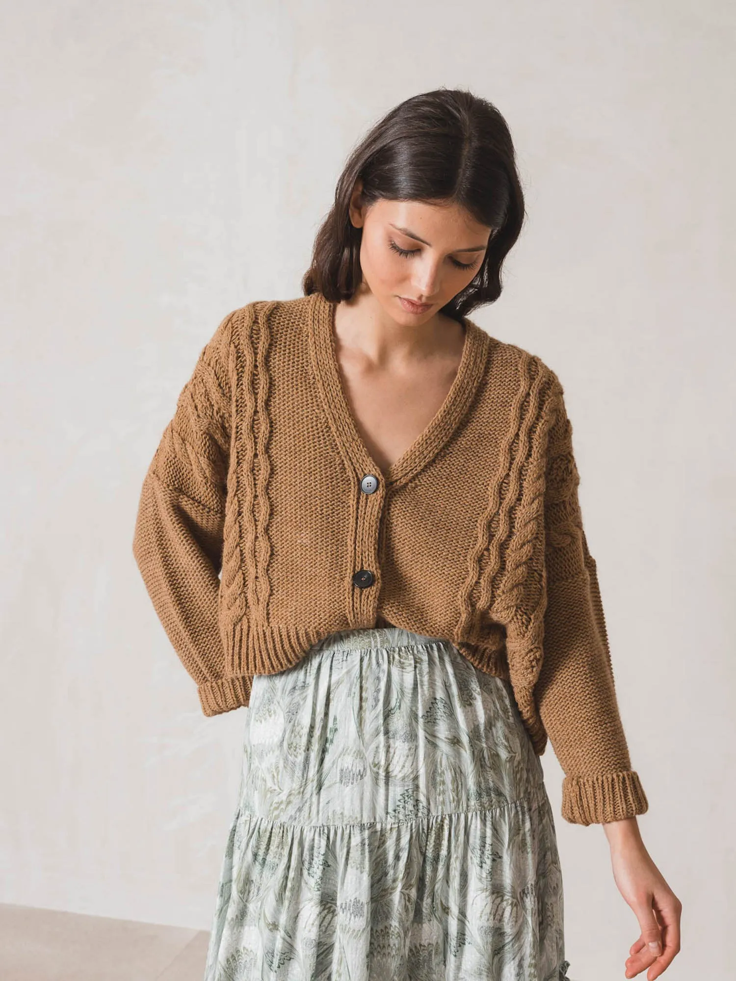 INDI & COLD Cardigan Camel