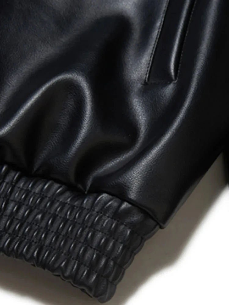 Jacket  Oversized Black Pu Leather