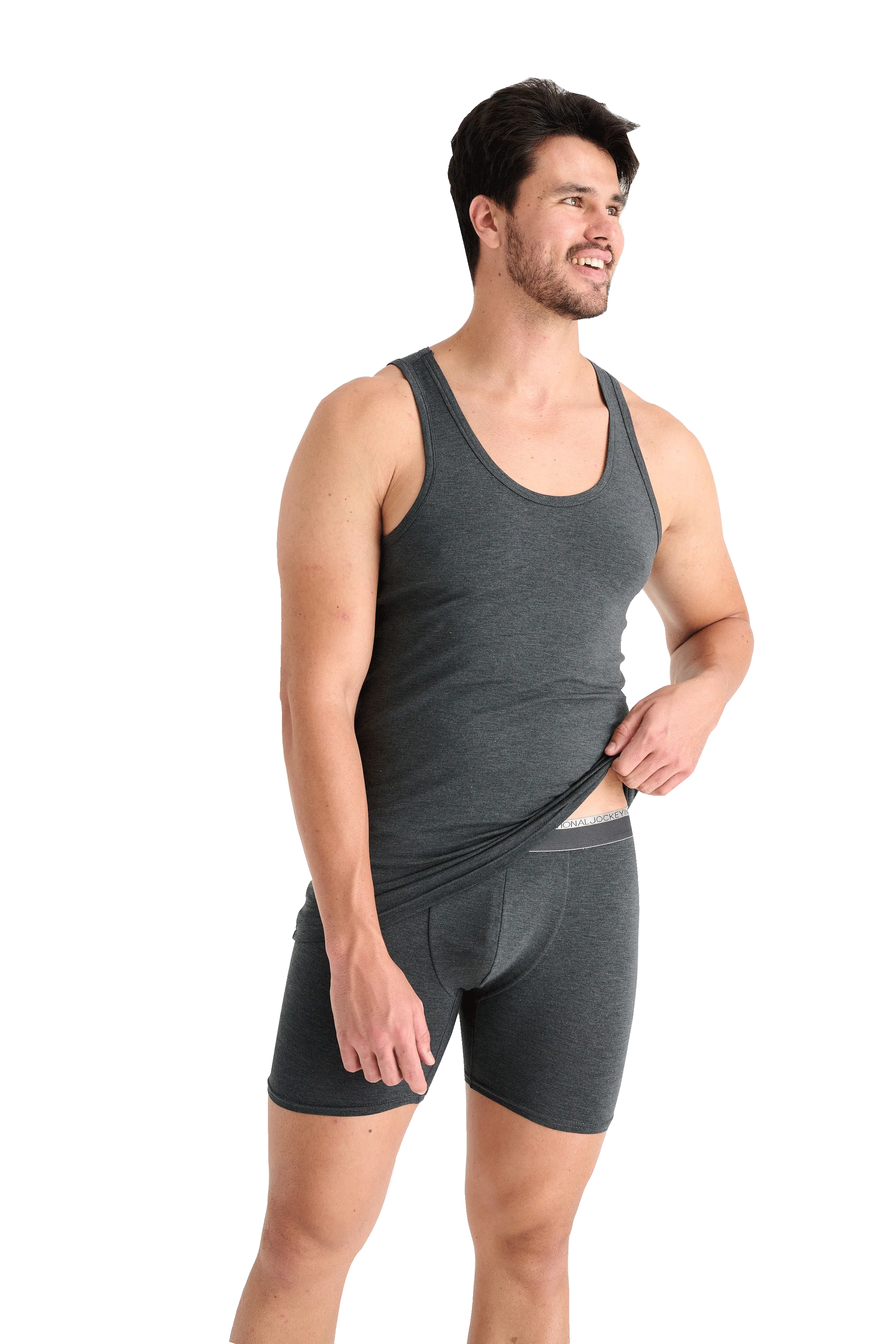 Jockey Black and Grey Vest 2 Pack