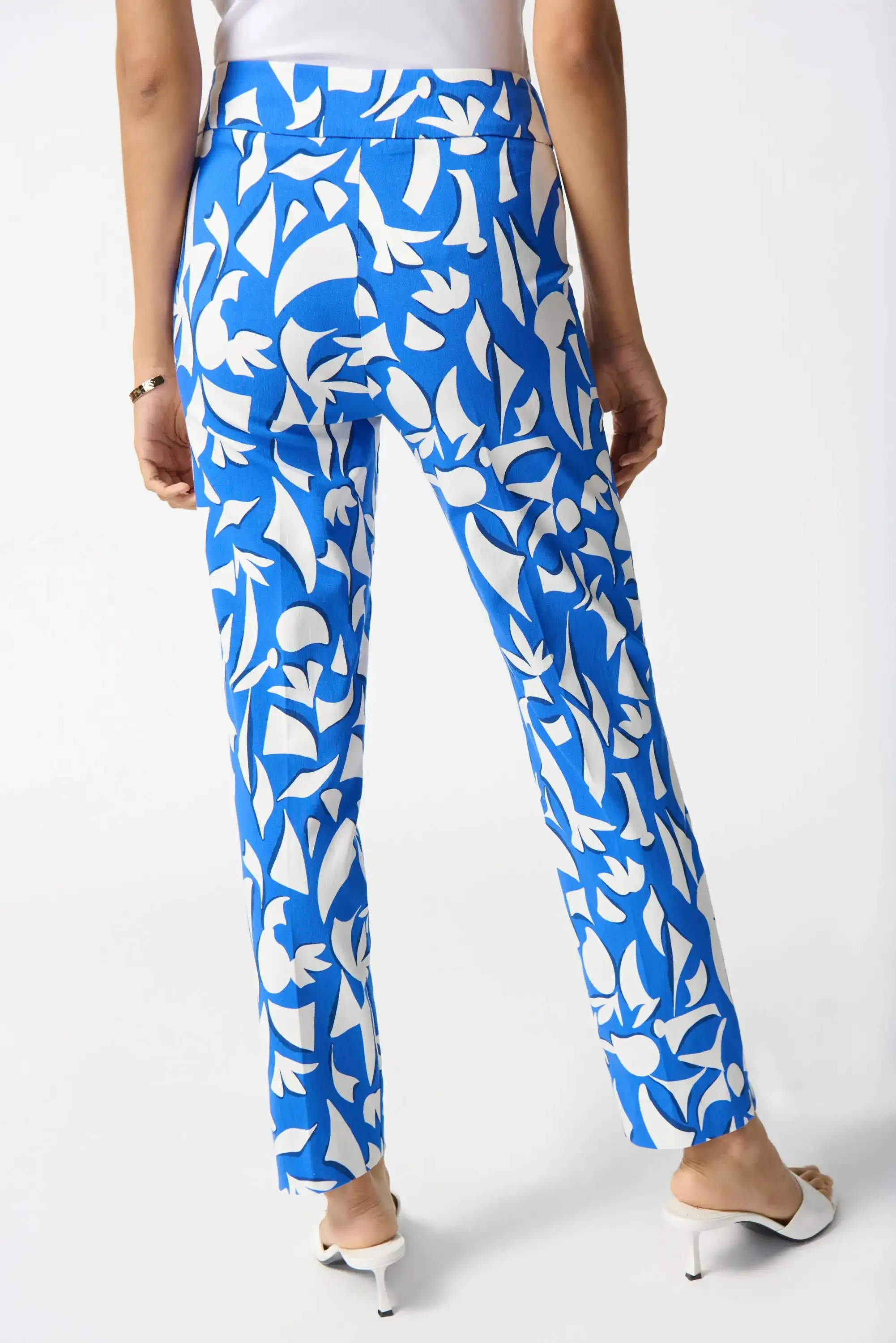 Joseph Ribkoff Blue/ Vanilla Trouser Style 242139-3801