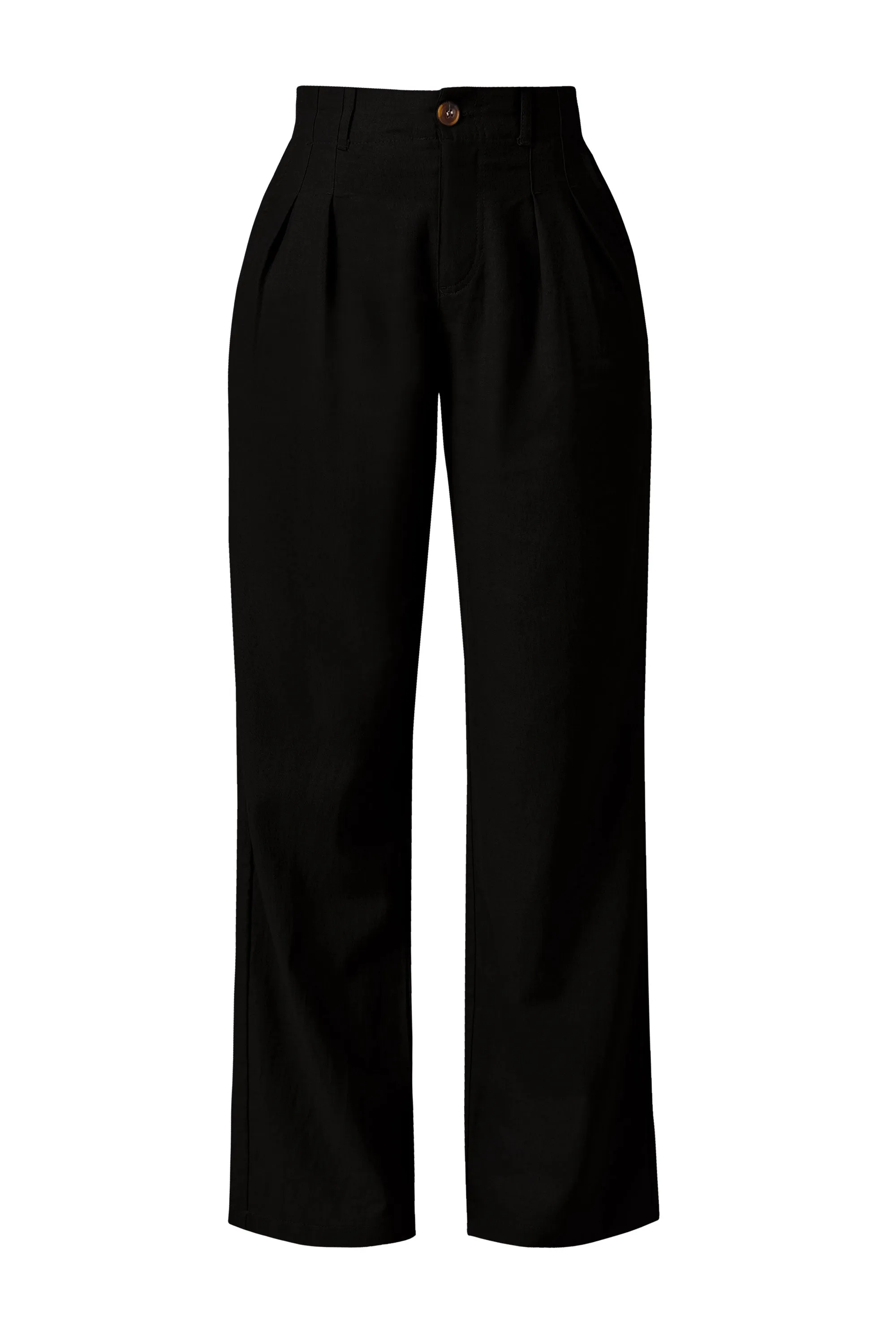 Kiva Black Linen Pants