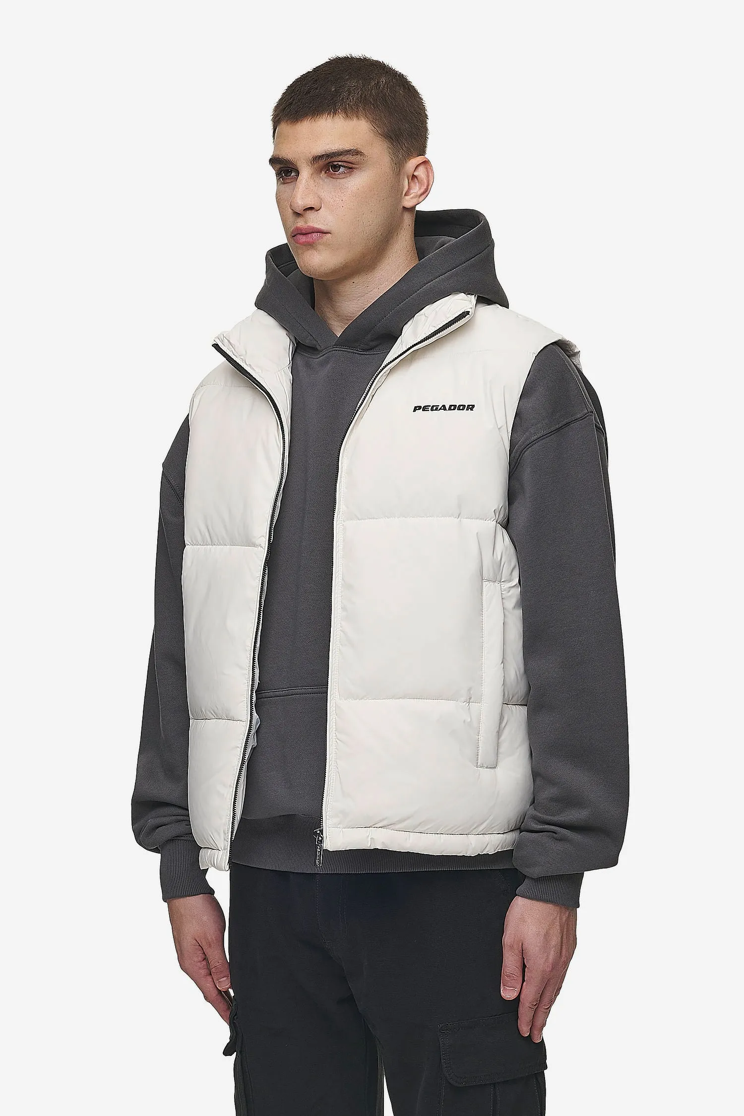 Landin Puffer Vest Bone White