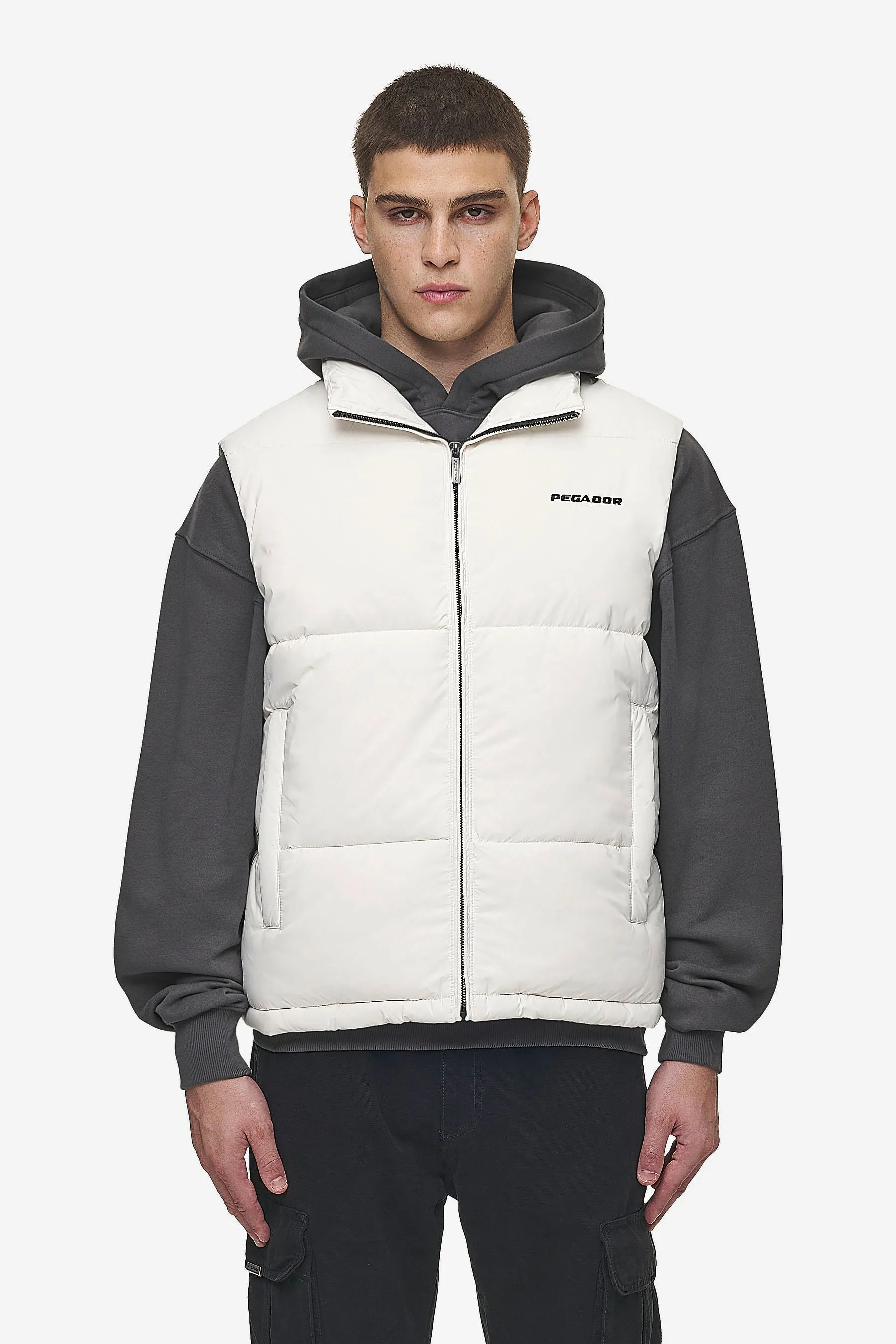 Landin Puffer Vest Bone White