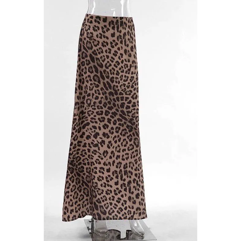 Luna Leopard Print Skirt