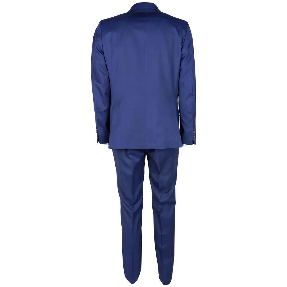 Made in Italy Elegant Woolen Men's Suit in Dapper Blue