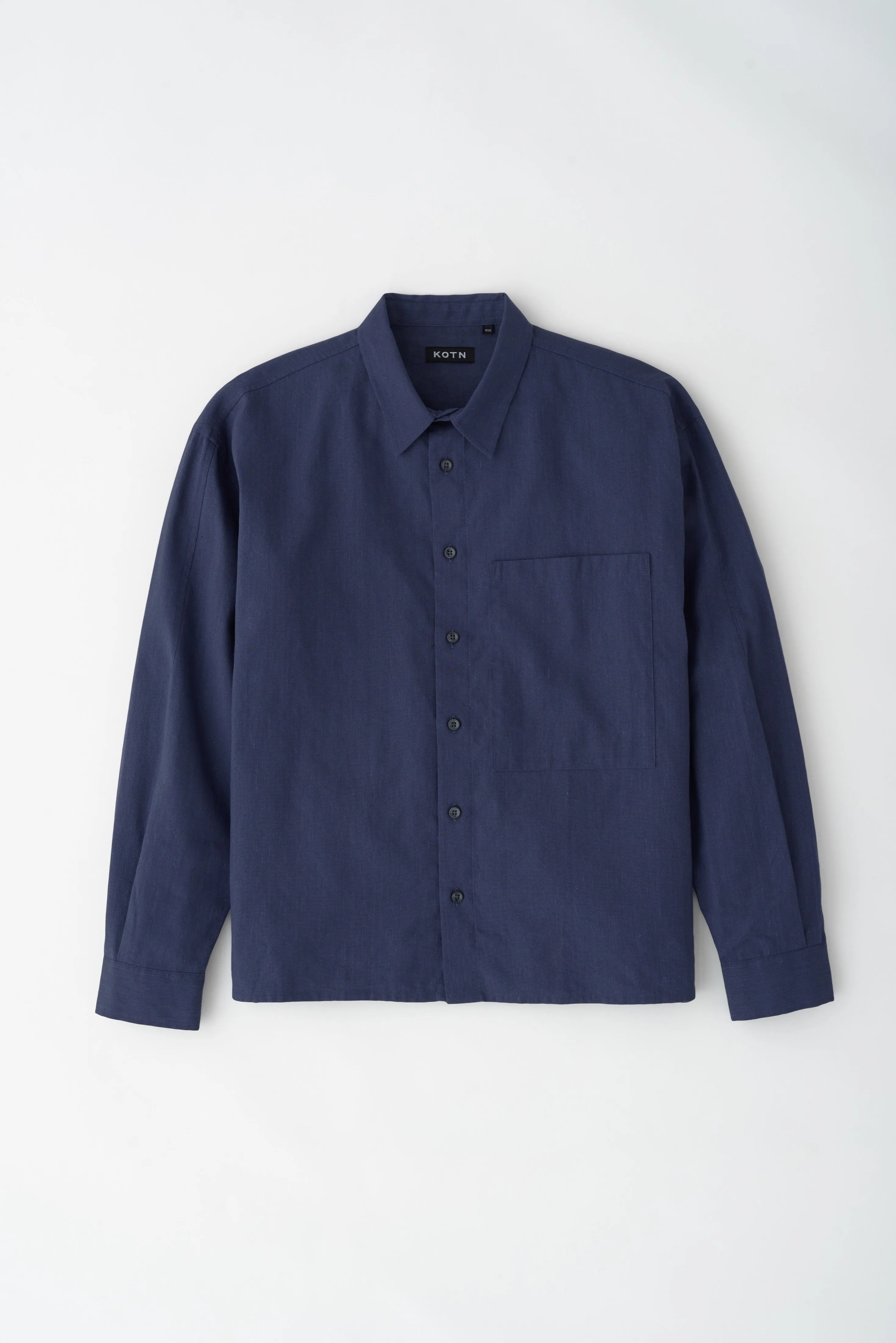 Men’s Cairo Linen Shirt in Maritime