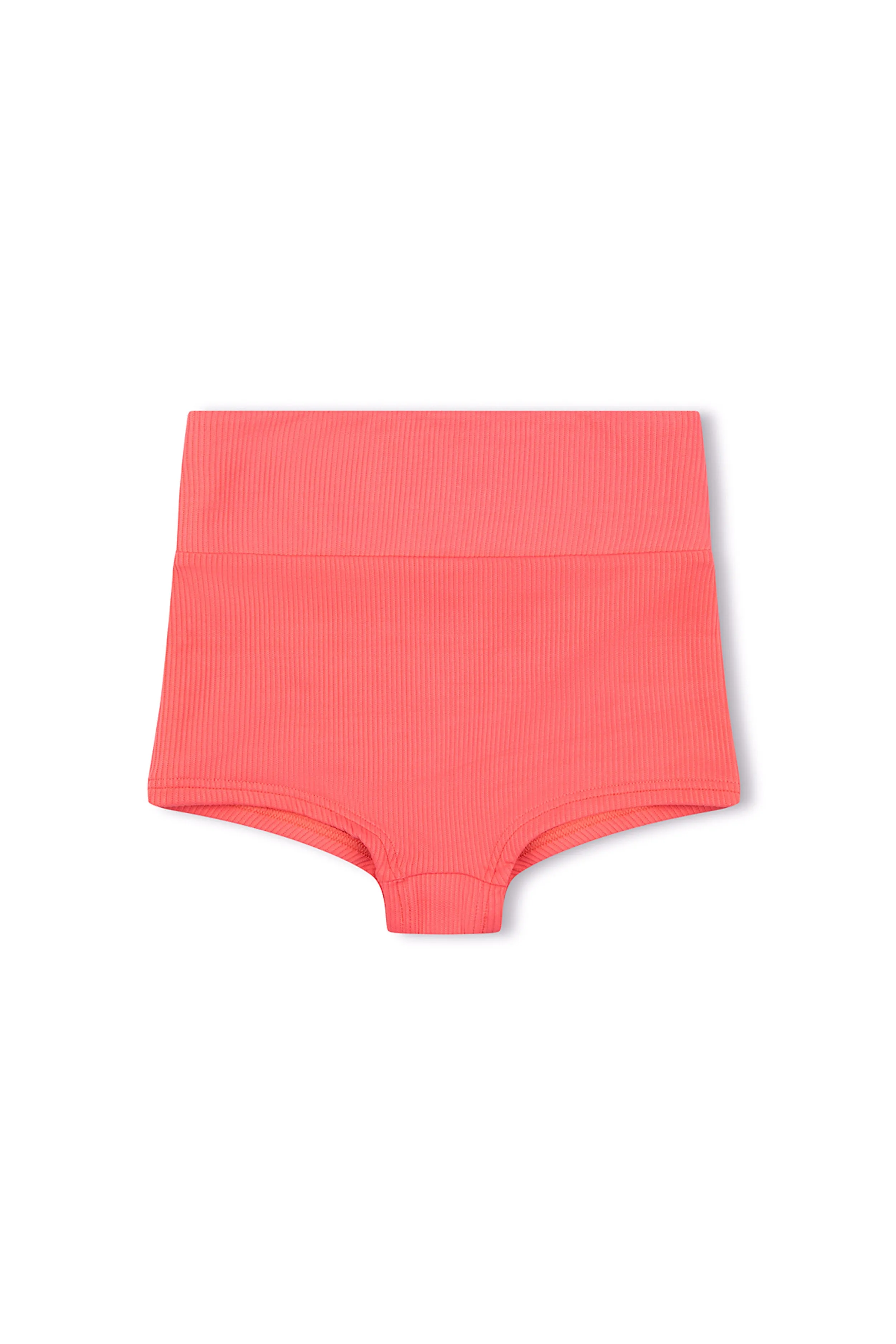 Mini Rib Logo Boy Short - Coral