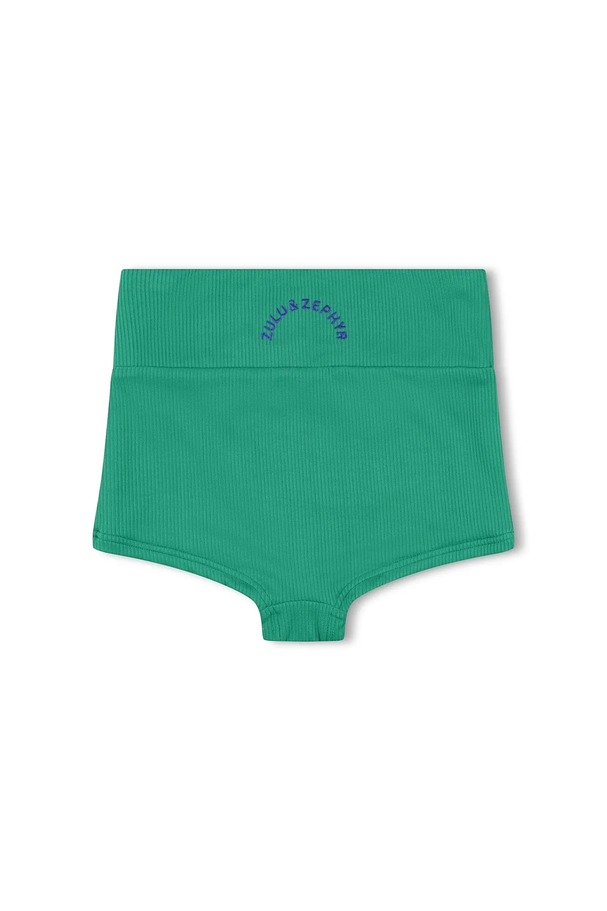 Mini Rib Logo Boy Short - Emerald