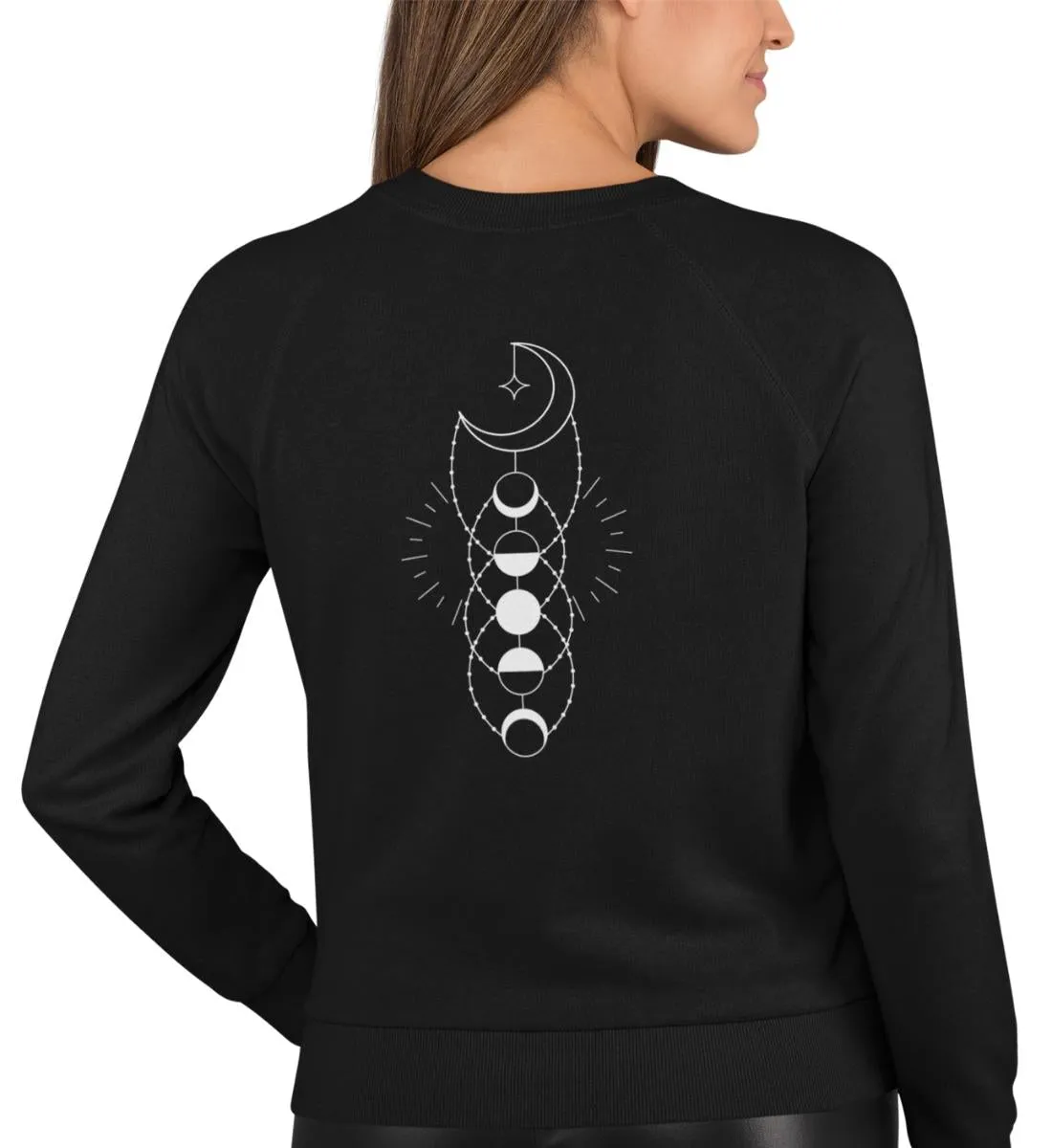 Mondphasen Bio Sweatshirt Unisex