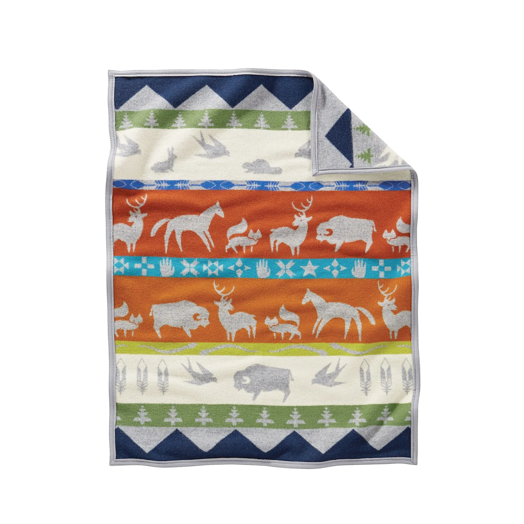 Pendleton Jacquard Felt Bound Children's Blanket | more colors available