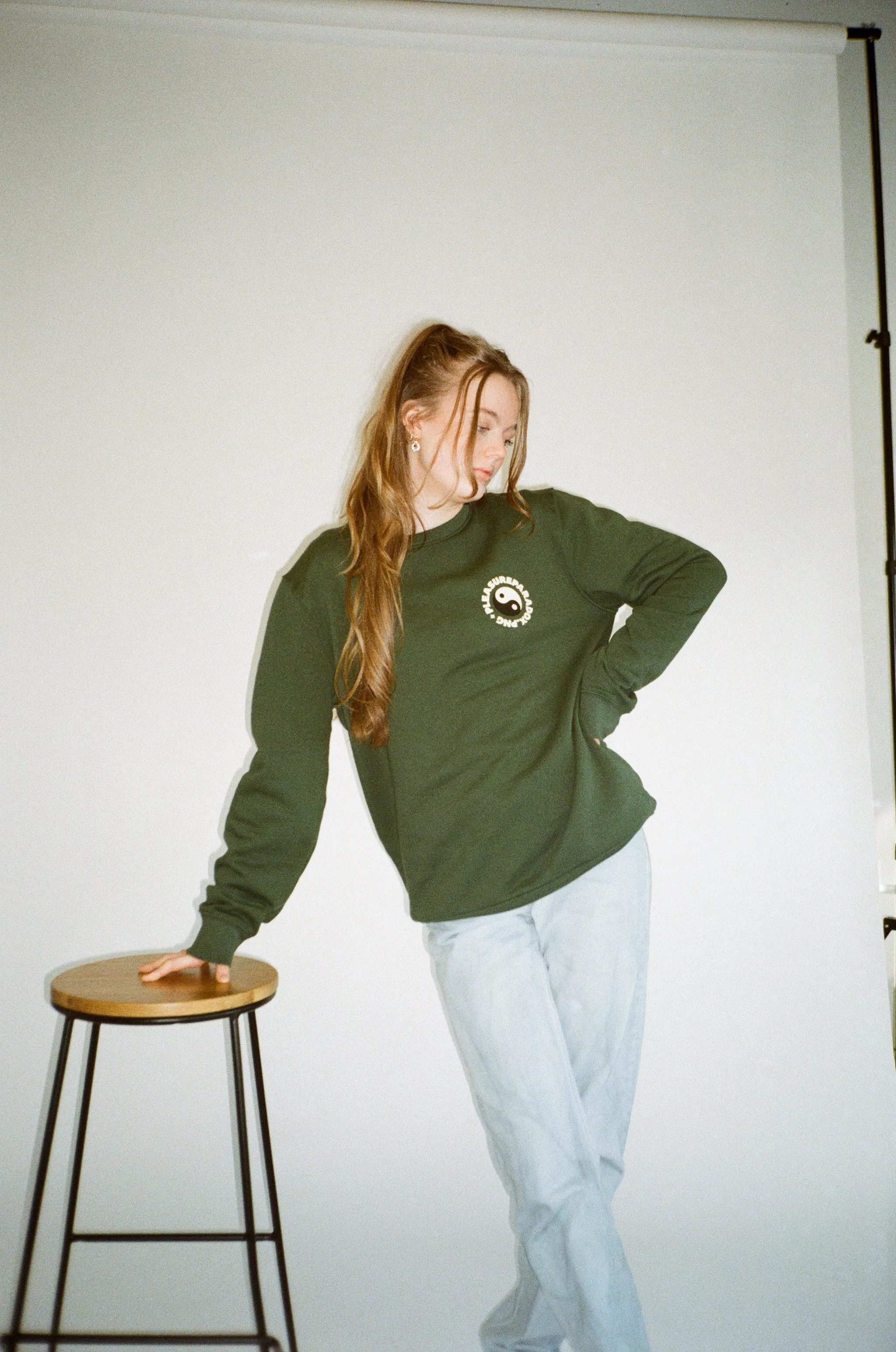 Pleasure Paradox 'How You See Yourself' Sweater - Bottle Green