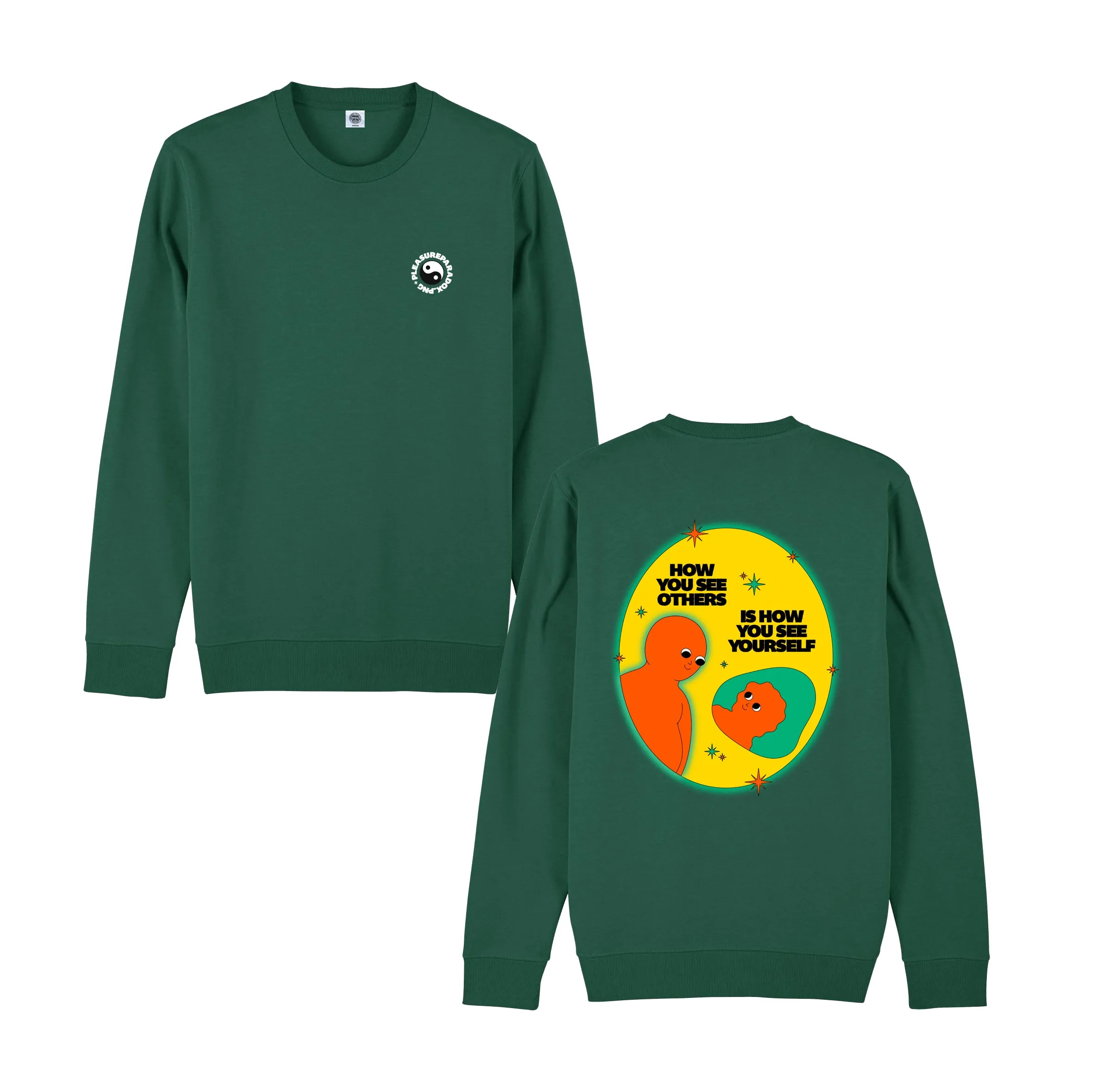 Pleasure Paradox 'How You See Yourself' Sweater - Bottle Green