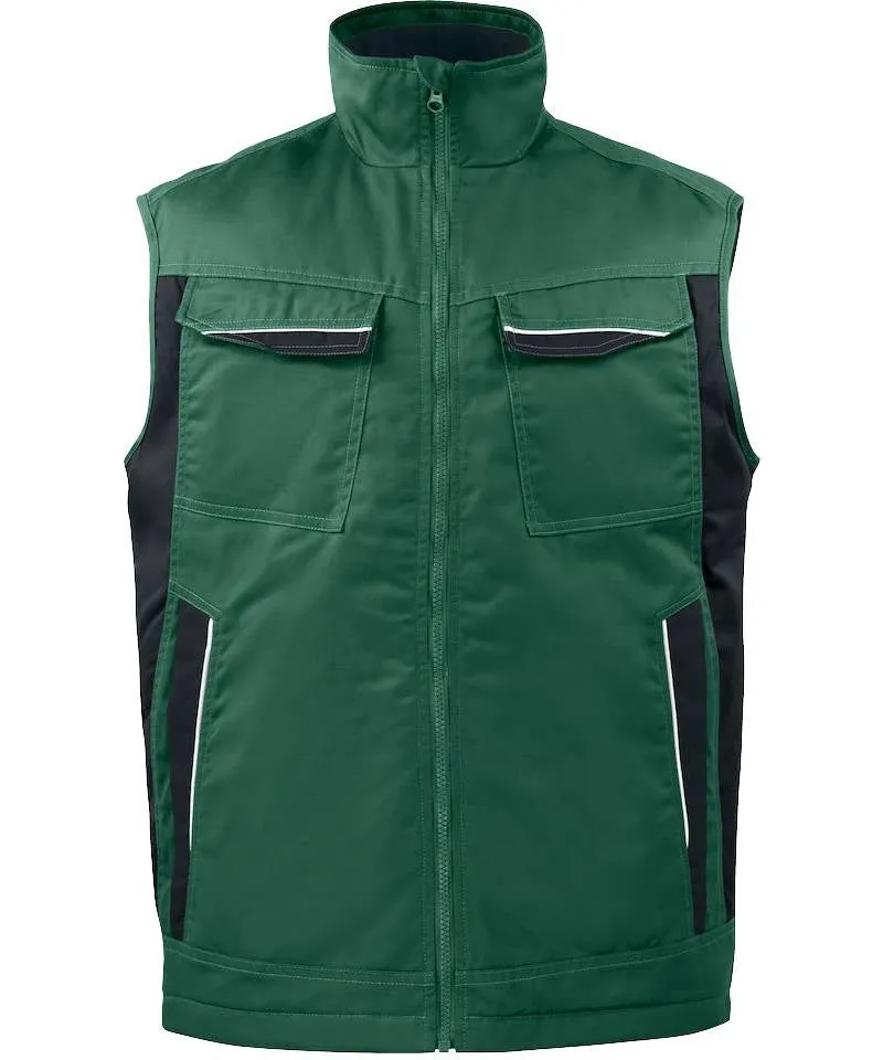 ProJob Bodywarmer gevoerd 5704 Groen