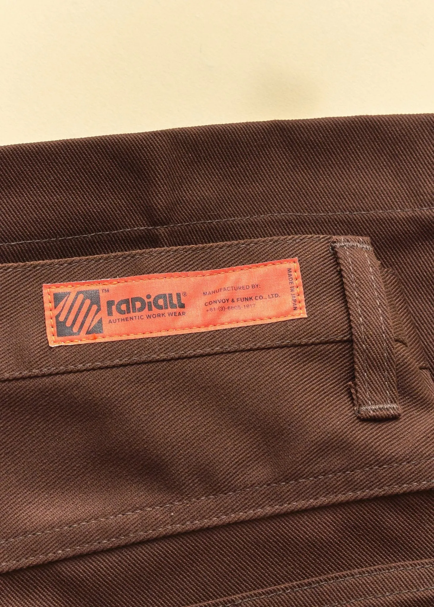 Radiall Frisco Straight Tapered Fit Pants - Brown