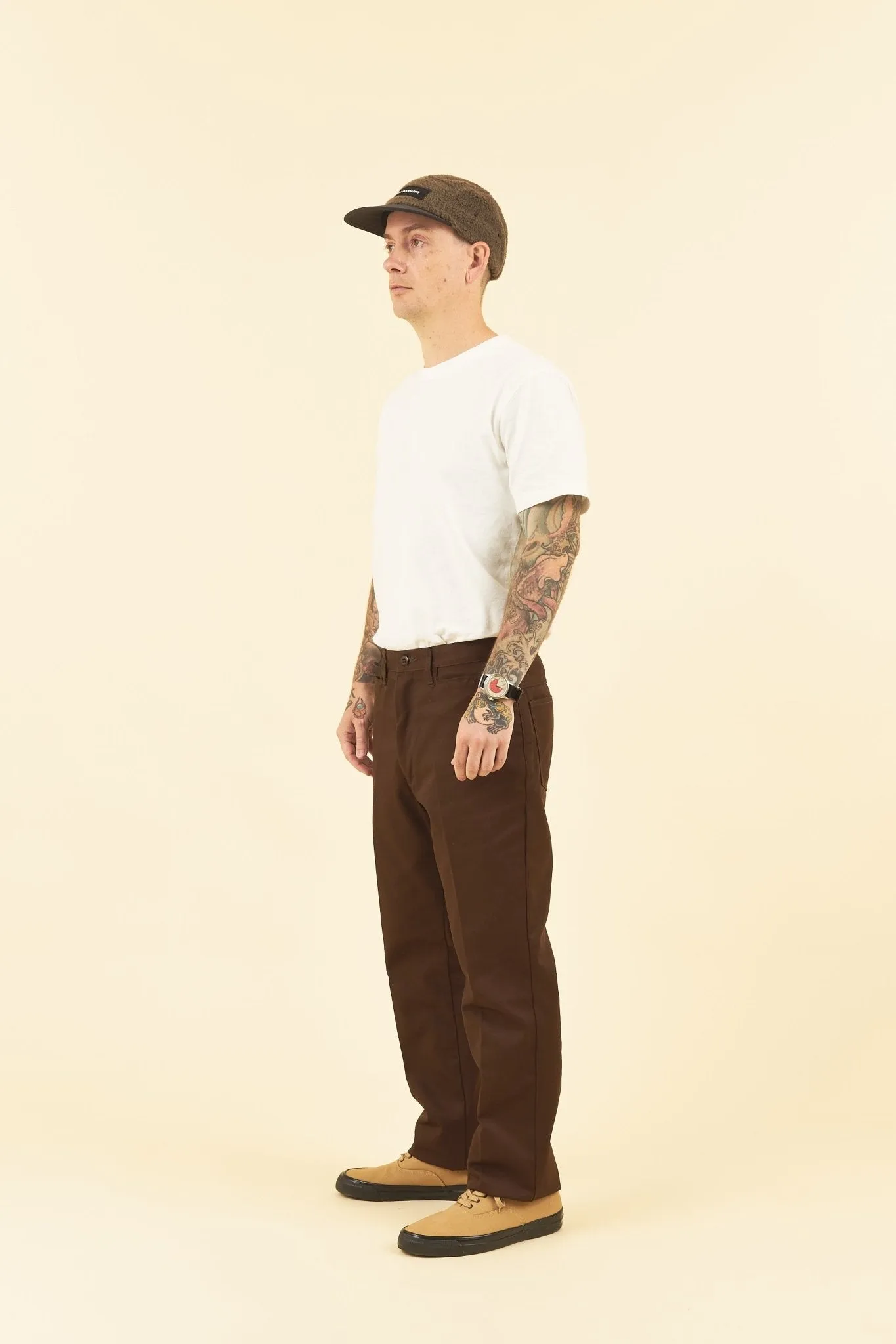 Radiall Frisco Straight Tapered Fit Pants - Brown