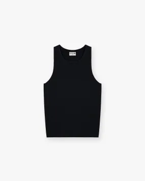 Represent X Duke   Dexter Ribbed Vest - Black