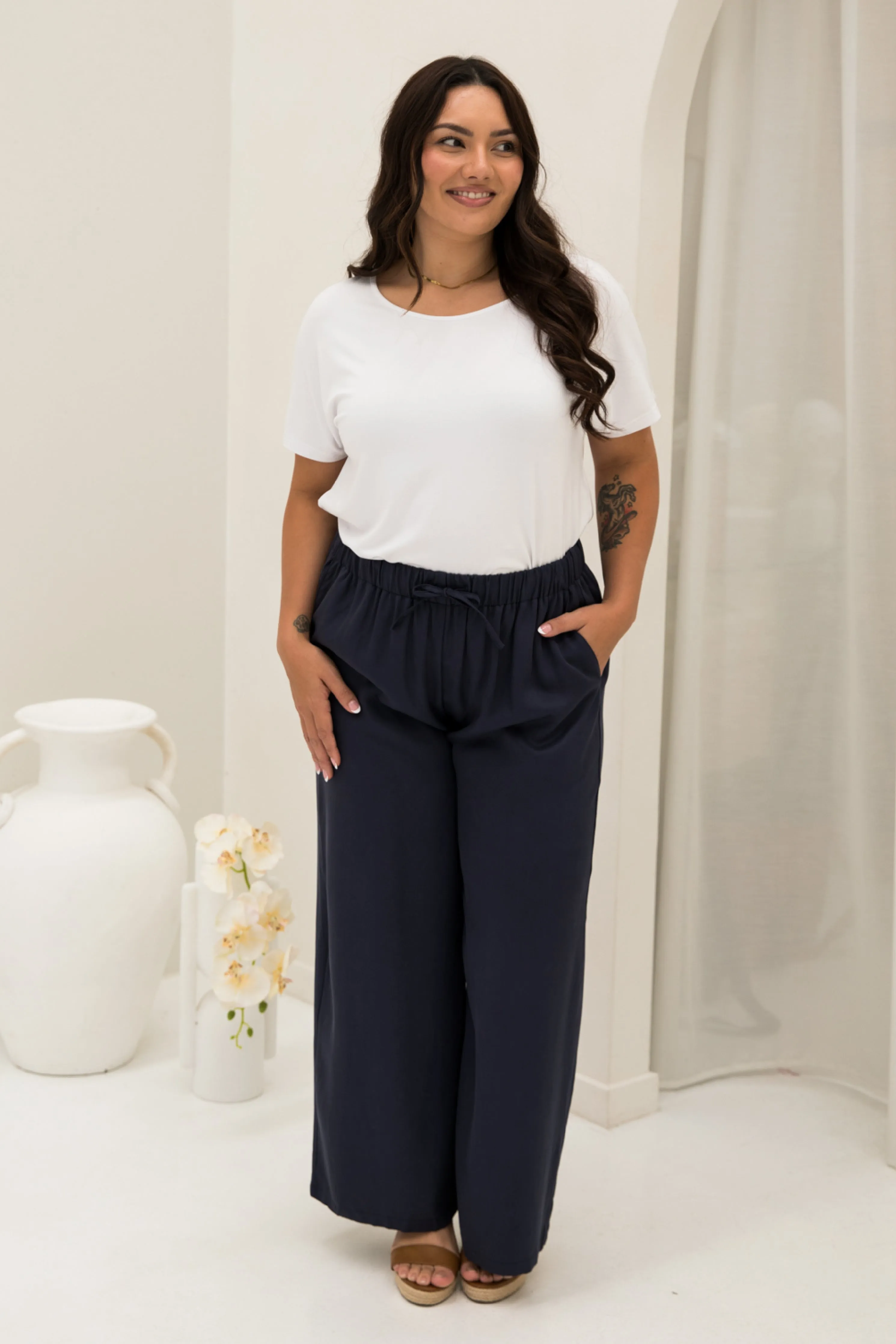 Samara Pant in Regatta Tencel