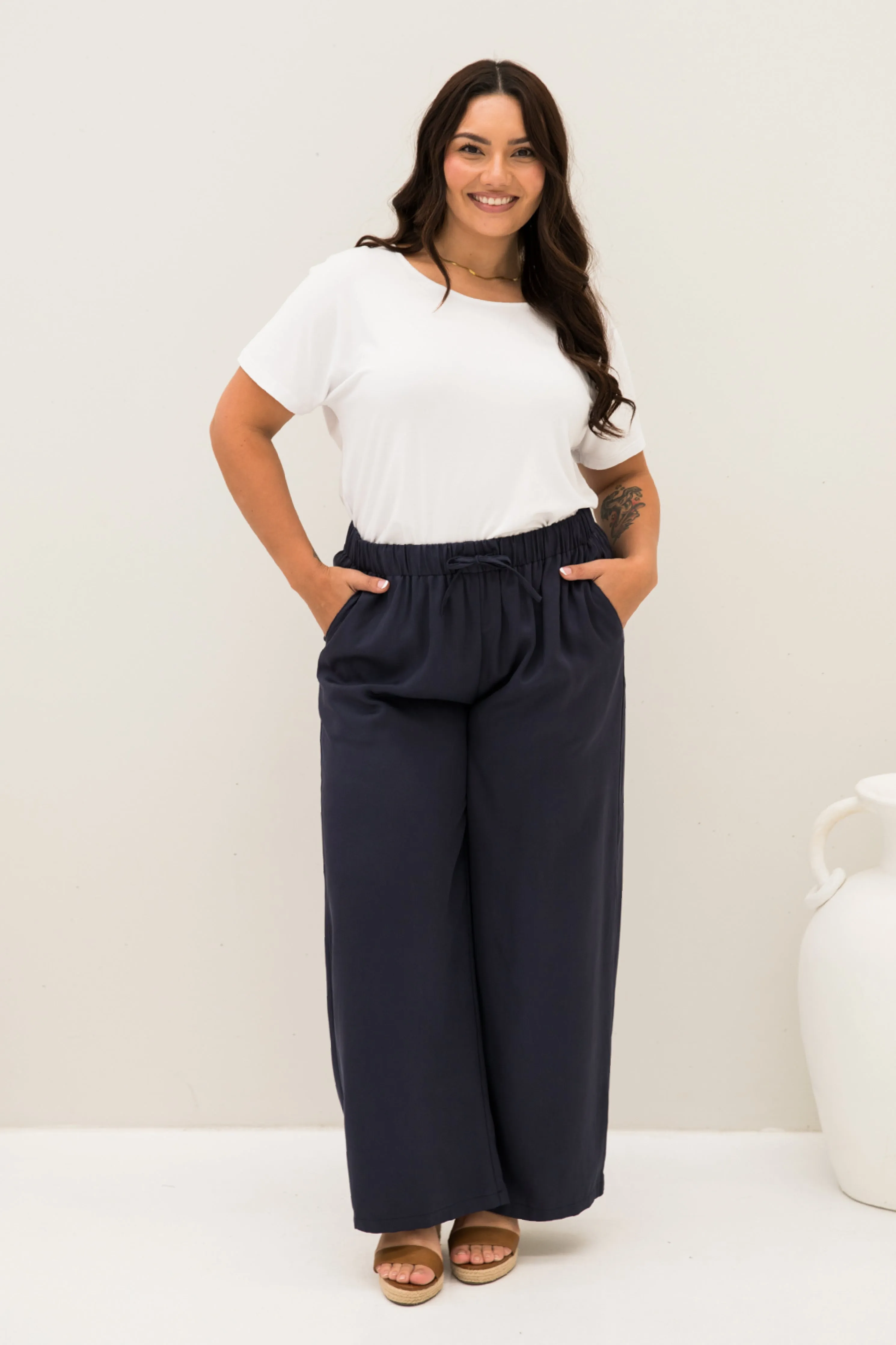 Samara Pant in Regatta Tencel