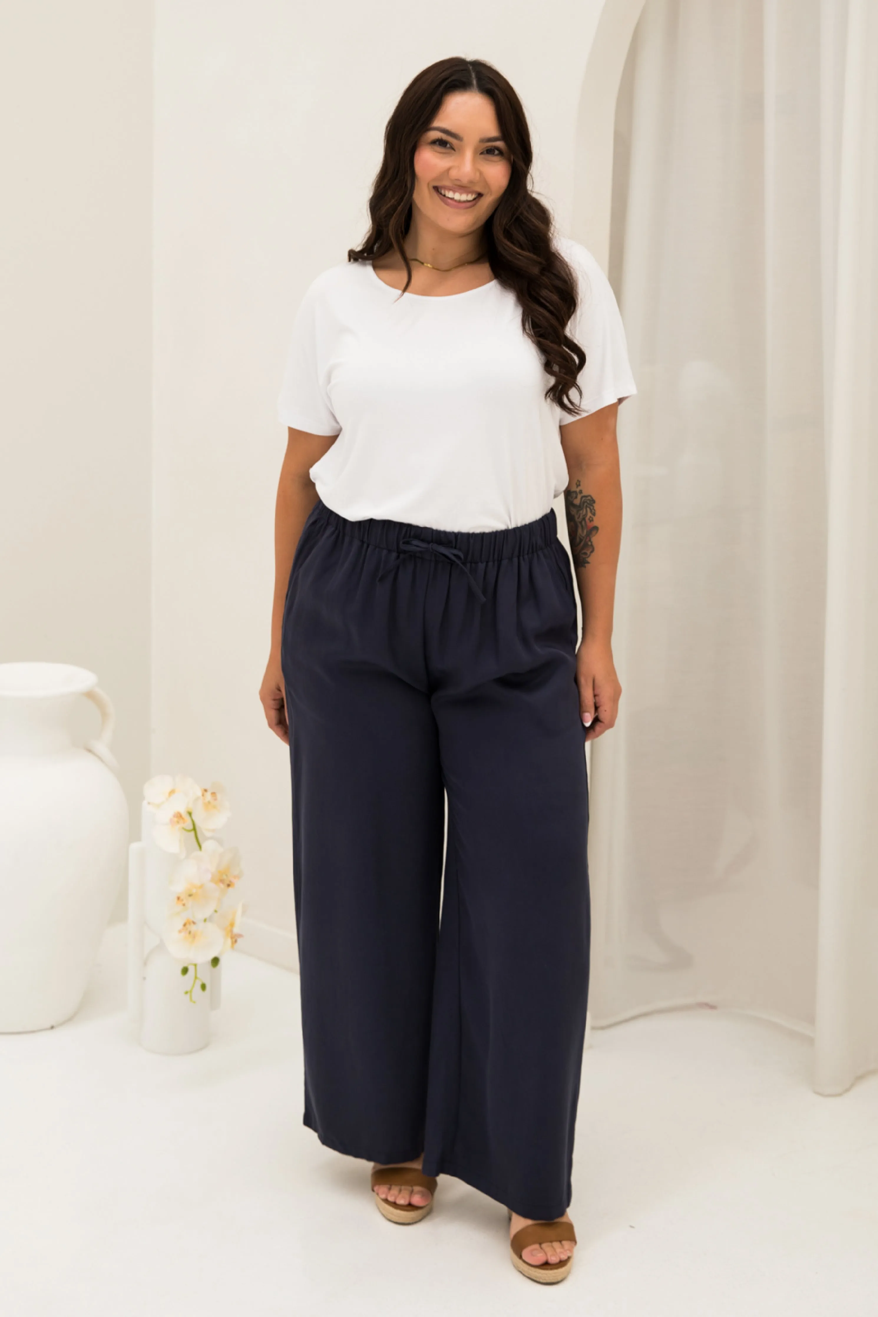 Samara Pant in Regatta Tencel