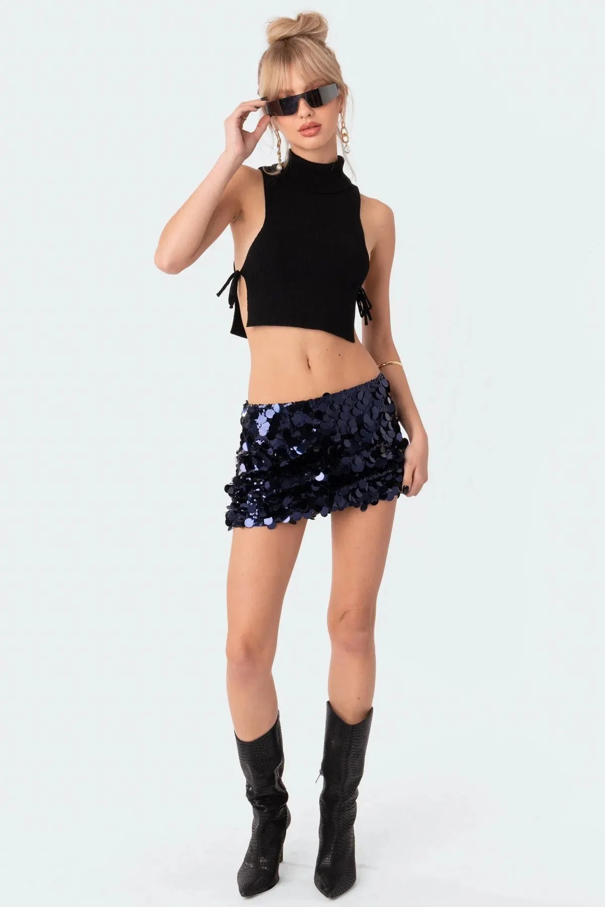 Sparkling Sabina Sequin Mini Skirt