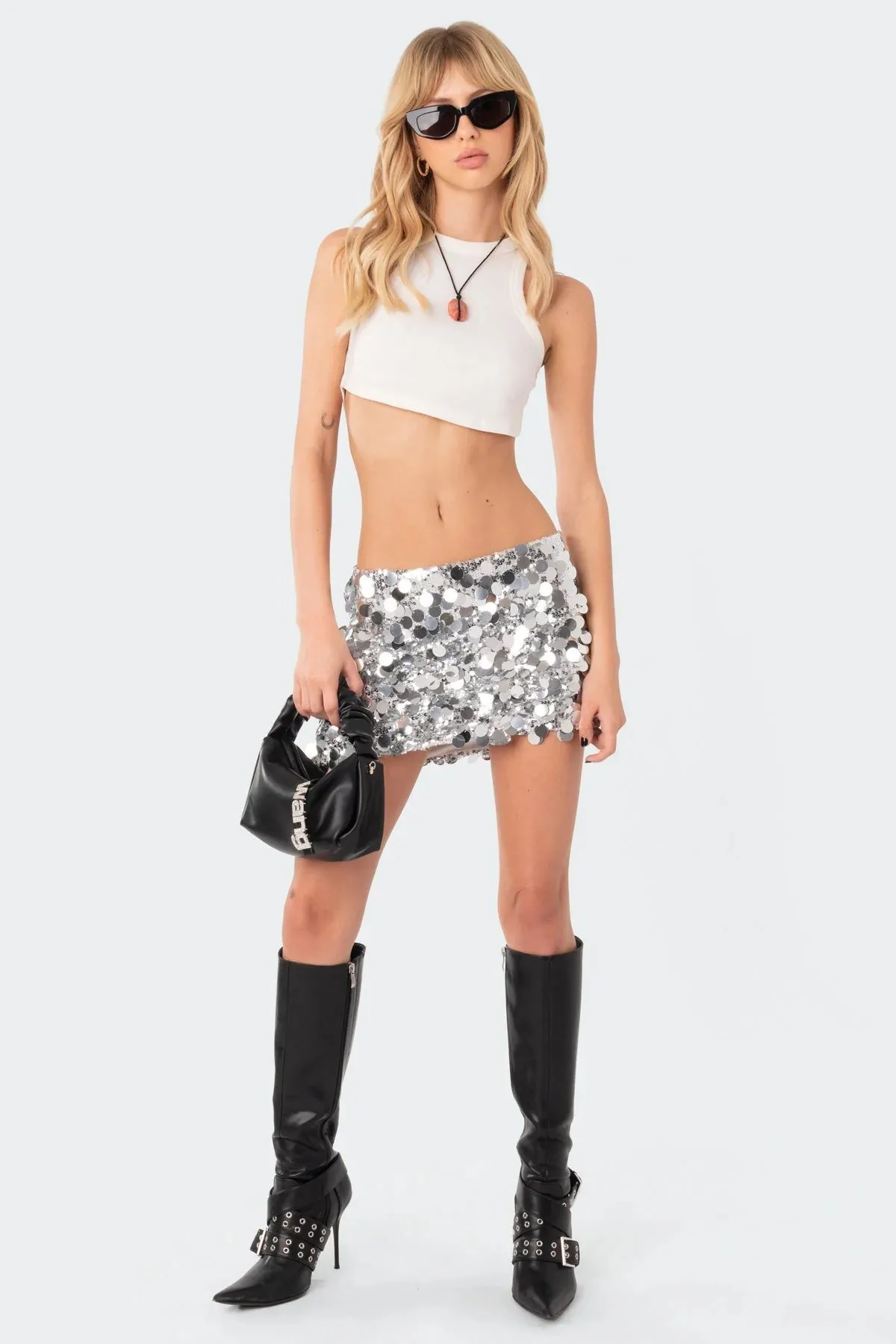 Sparkling Sabina Sequin Mini Skirt