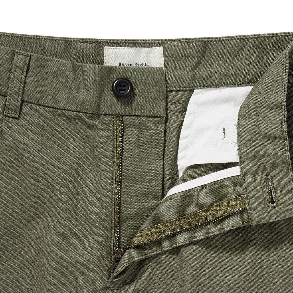 Straight Leg Pants - Moss