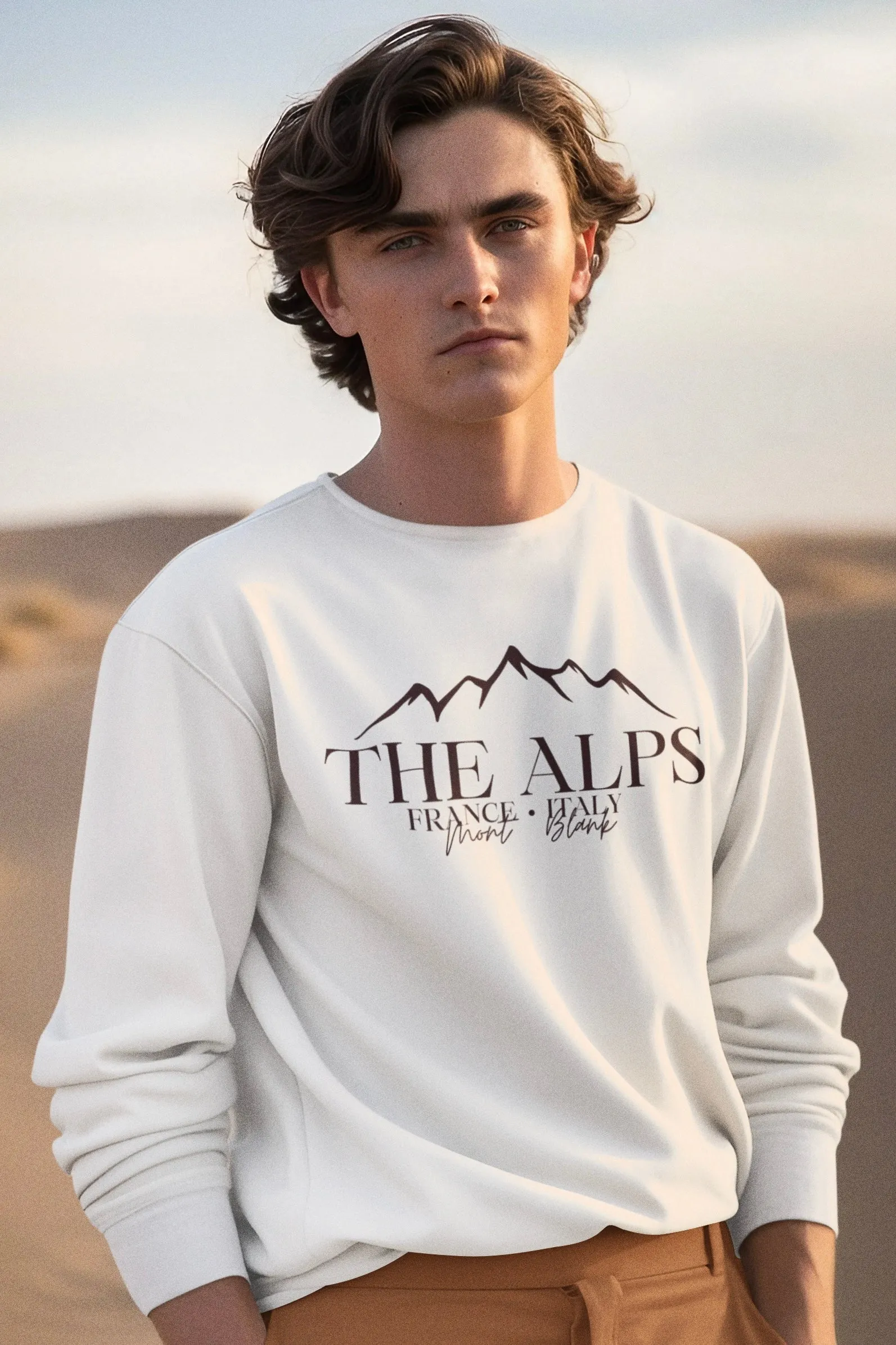 THE ALPS Graphic Printed Sweatshirt