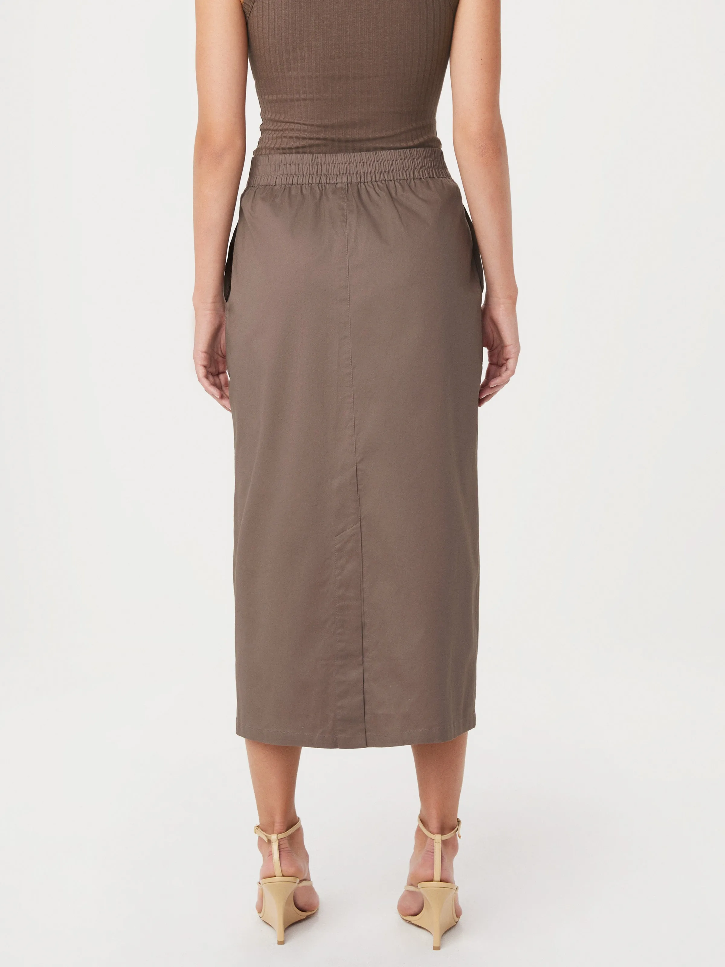 The Parachute Maxi Skirt in Pink Clay