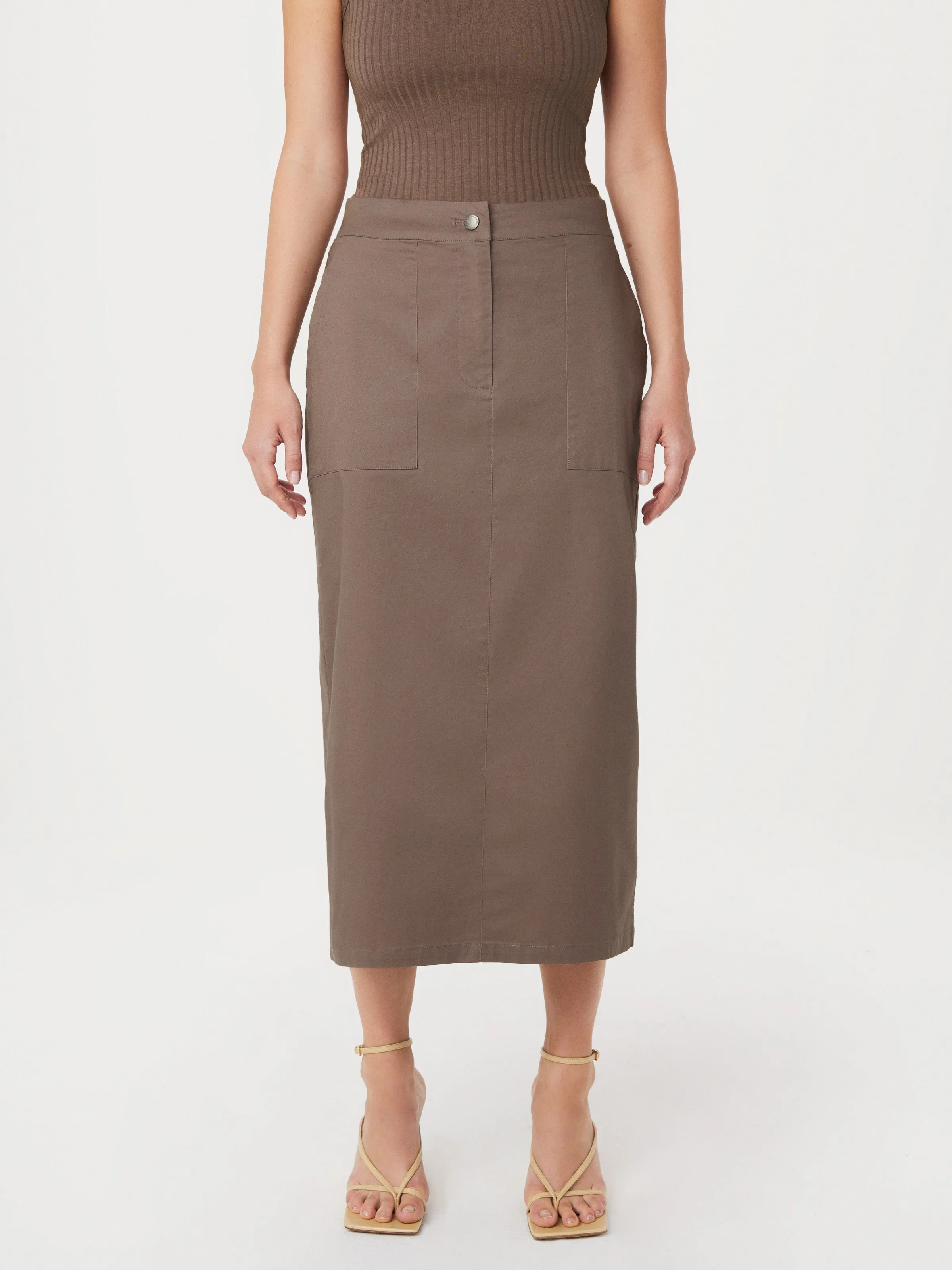 The Parachute Maxi Skirt in Pink Clay