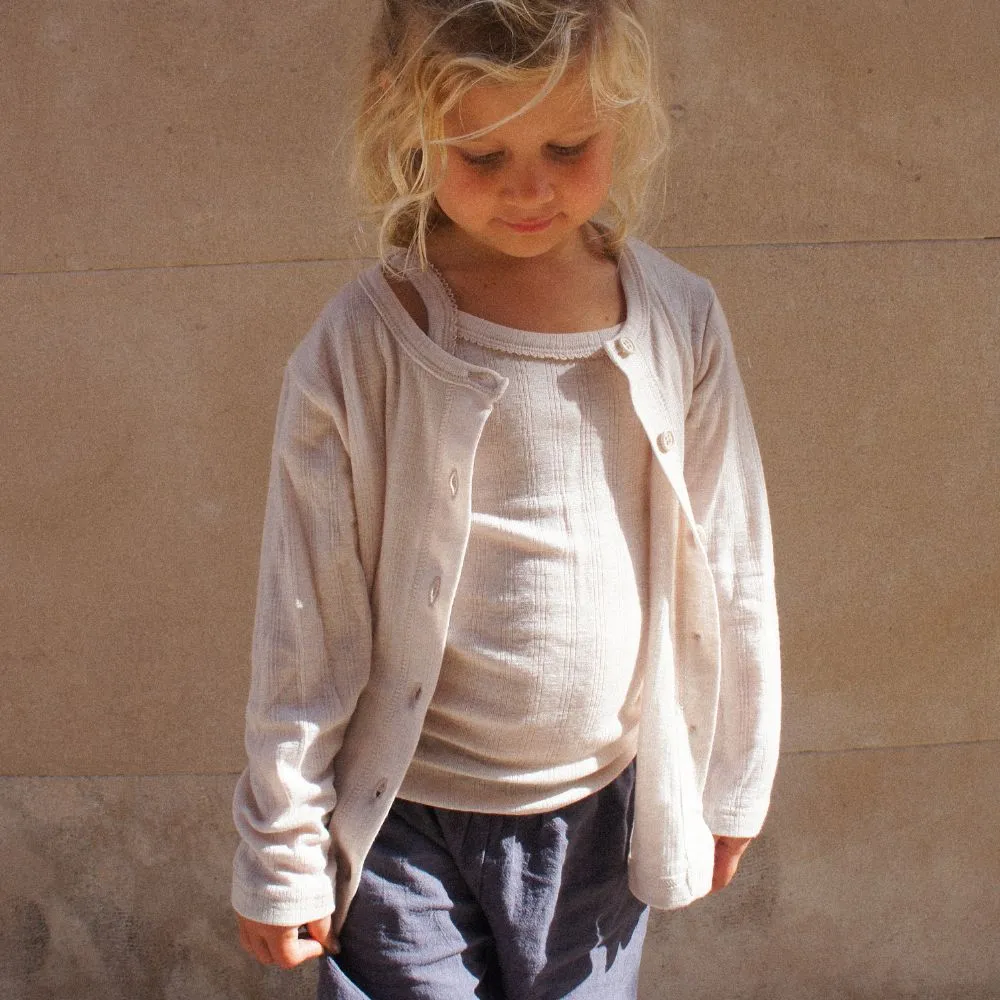 Tothemoon ☾ - Kids Cardigan - 100% Wool - Moonbeam