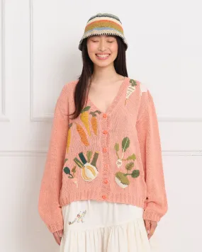 Twinsun Knit Cardigan - Pink Rooting For You