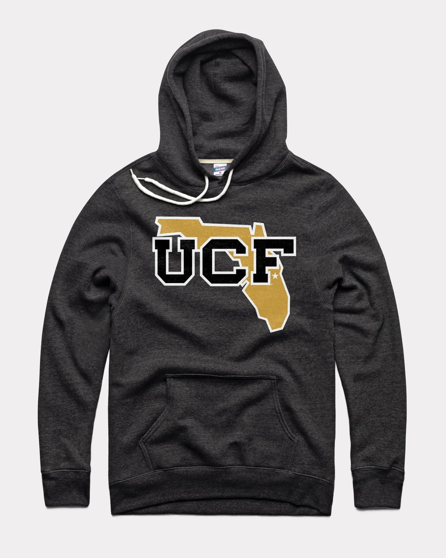 UCF Monogram Florida Outline Black Hoodie