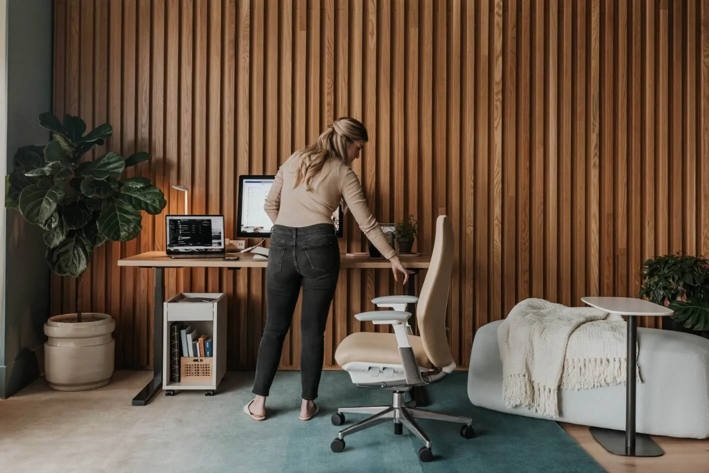 Upside Sit-to-Stand Desk