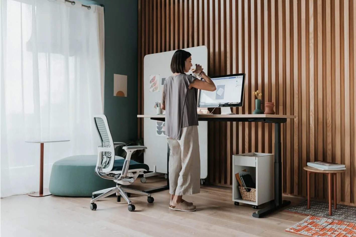 Upside Sit-to-Stand Desk