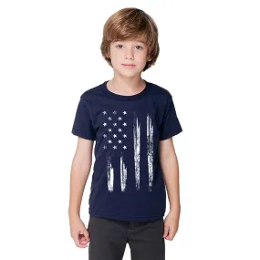 US Flag - Navy - Children's T Shirt - Unisex