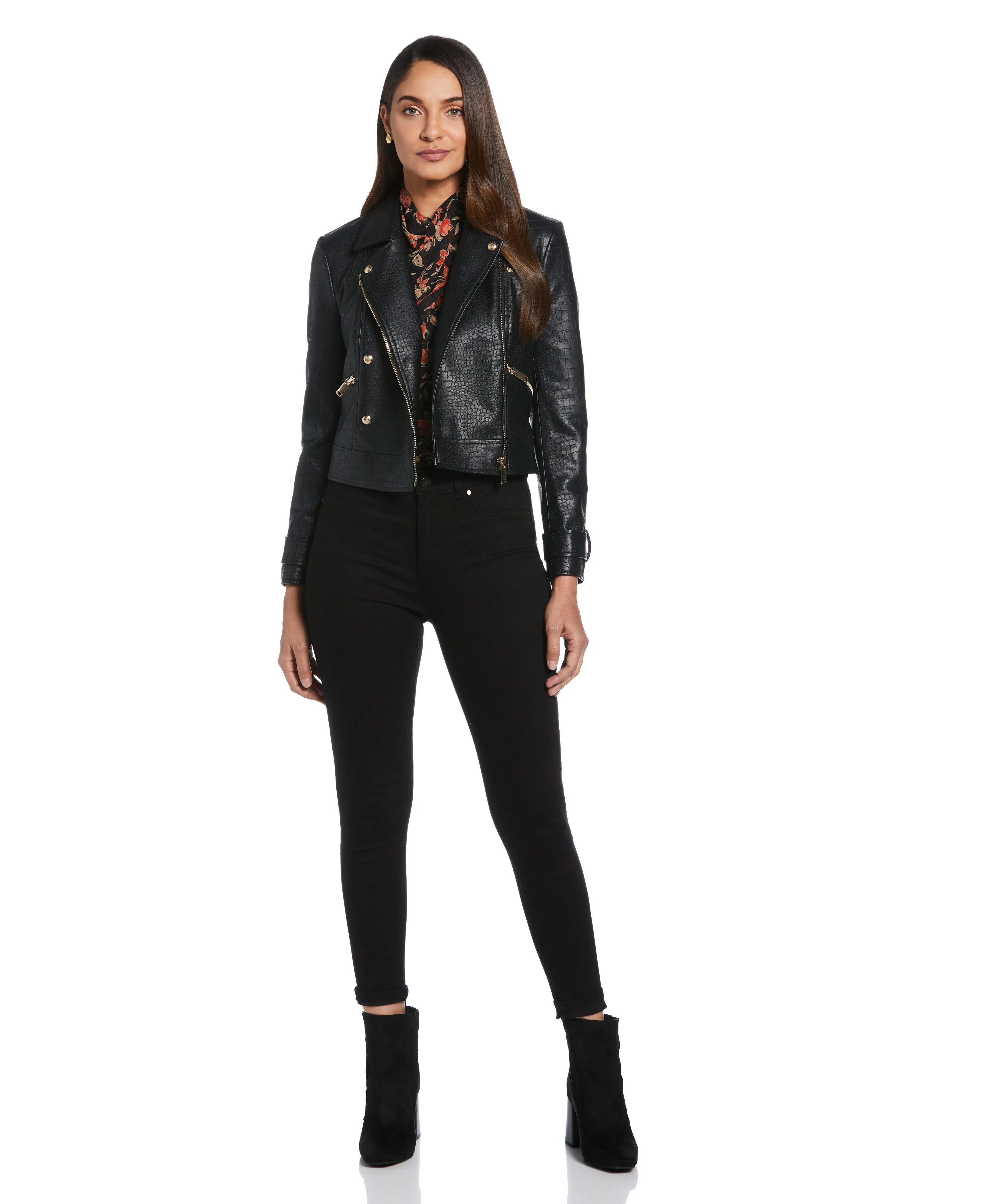 Vegan Leather Moto Jacket