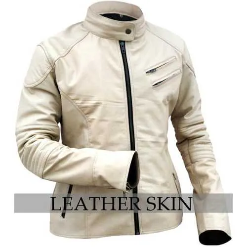 White Leather Jacket