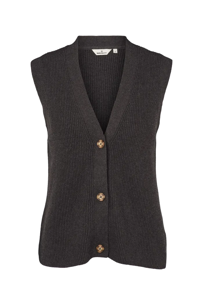 Winie Vest - Dark Grey Mel.