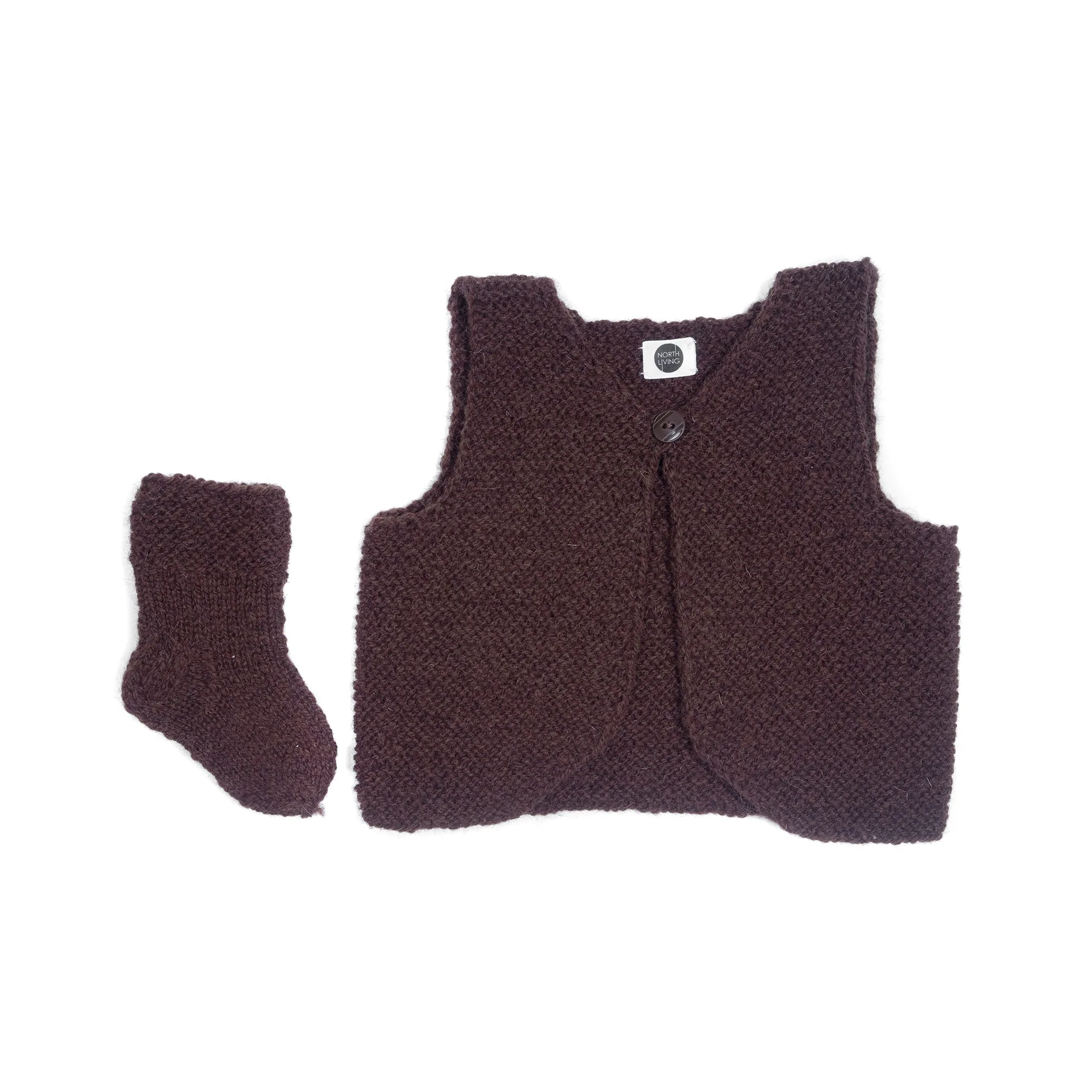 Wool socks CHESTNUT